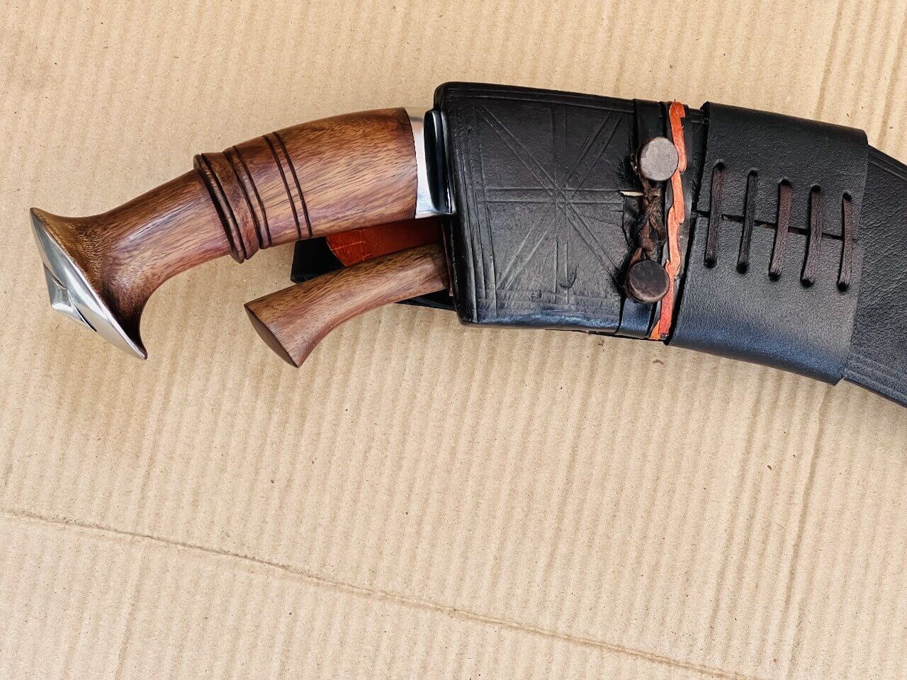 8 inch Panawal Angkhola Kukri with a black sheath